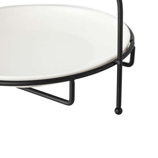 Mudo Home Gurme Standli Sunum 22cm - Si̇yah