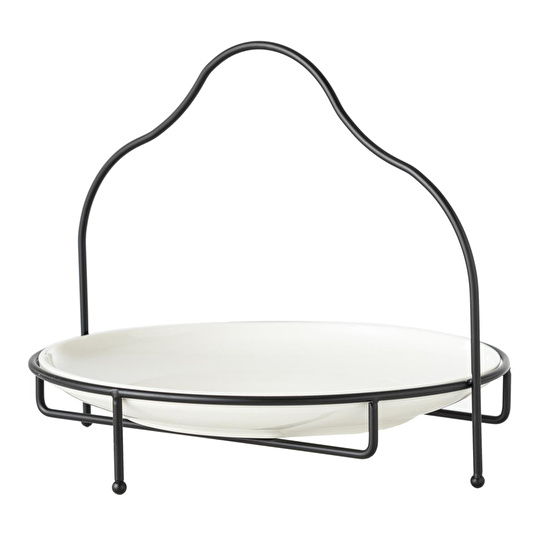 Mudo Home Gurme Standli Sunum 28cm - Si̇yah