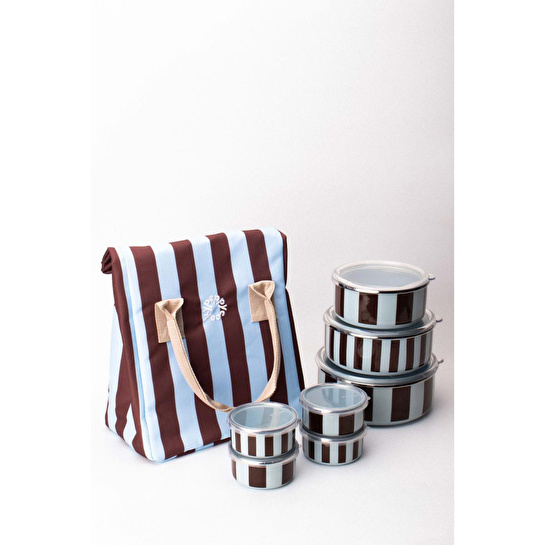 Emaylabxpeppythings Berry 3’lü Set – Emaye Saklama Kabı, Emaye Kahvaltılık & Termal Taşıma Çantası 10 Litre