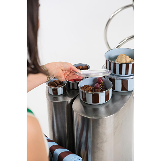 Emaylabxpeppythings Berry 3’lü Set – Emaye Saklama Kabı, Emaye Kahvaltılık & Termal Taşıma Çantası 10 Litre