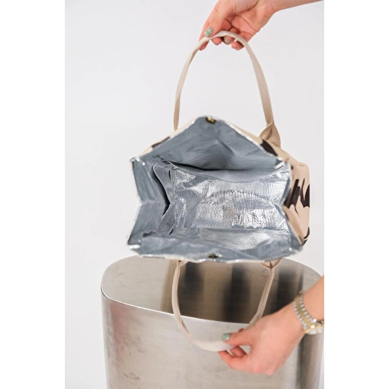 Emaylabxpeppythings Milky Termal Yemek Taşıma Çantası – Isı Yalıtımlı, Su Geçirmez Beslenme Çantası