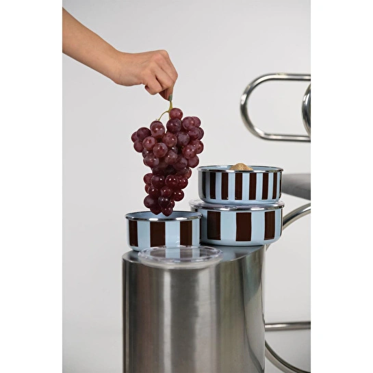 Emaylabxpeppythings Berry Emaye Üçlü Saklama Kabı Seti (ocaklarda Kullanilabi̇li̇r)