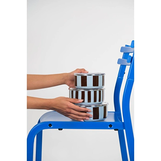 Emaylabxpeppythings Berry Emaye Üçlü Saklama Kabı Seti (ocaklarda Kullanilabi̇li̇r)