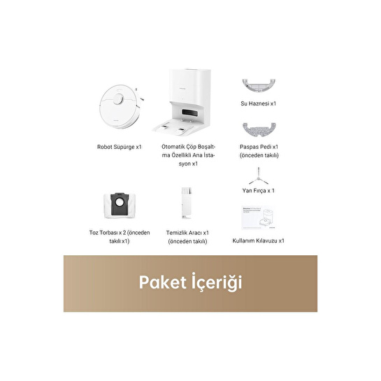 Dreame D10 Plus Gen 2 Robot Süpürge Beyaz