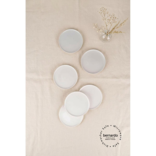 Bernardo Vera 6 Parça Pasta Takımı Beyaz