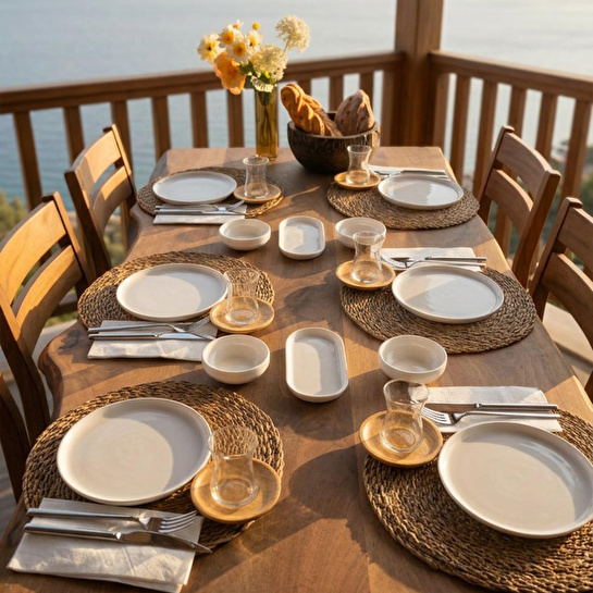 Bernardo Lily 12 Parça Kahvaltı Takımı Beyaz