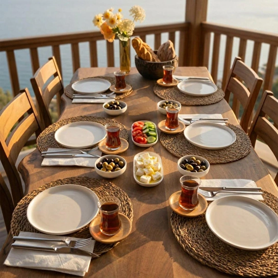 Bernardo Lily 12 Parça Kahvaltı Takımı Beyaz