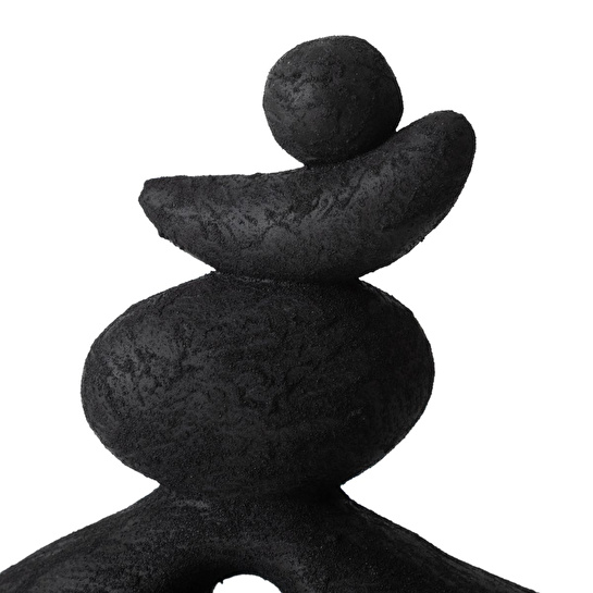 Mudo Home Black Stone Bi̇blo 21x10x28 Cm