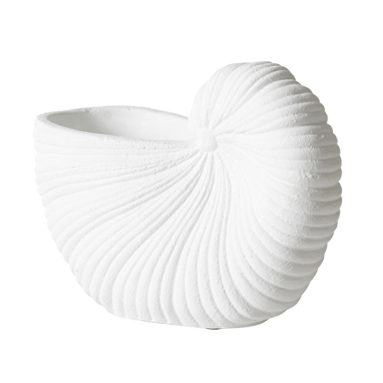 Mudo Home White Shell Vazo 21x10x15 Cm
