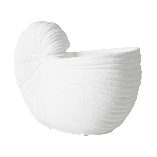 Mudo Home White Shell Vazo 21x10x15 Cm