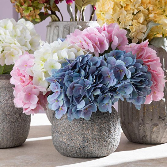 Mudo Home Single Ortanca Çi̇çek Pembe 42cm