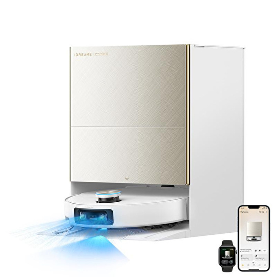 Dreame X60 Ultra Complete Robot Süpürge Beyaz, 35.000pa Emiş Gücü