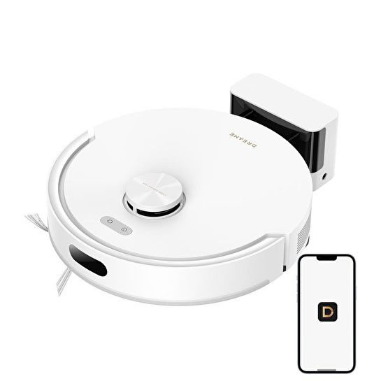 Dreame F20 Robot Süpürge Beyaz, 20.000pa Emiş Gücü