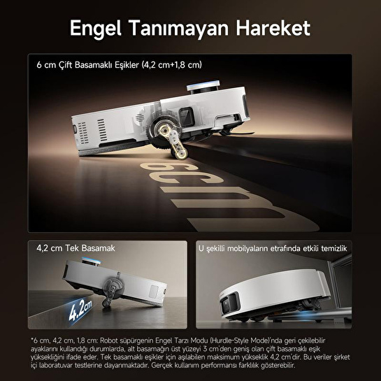 Dreame X50 Pro Ultra Complete Robot Süpürge Beyaz, 30.000pa Emiş Gücü