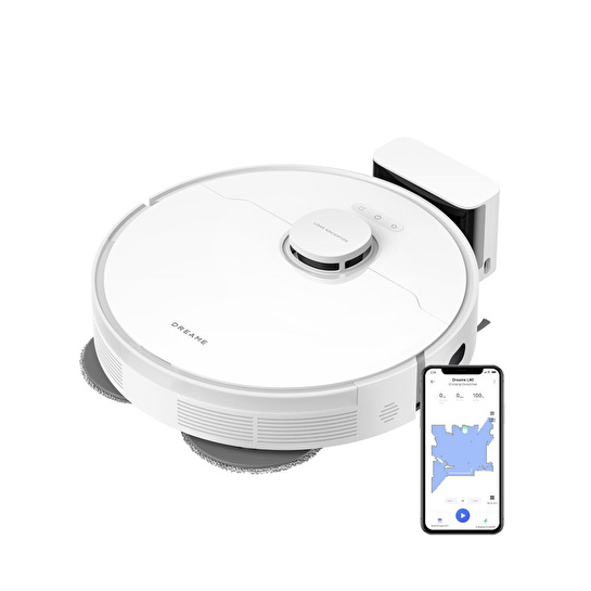 Dreame L40 Robot Süpürge Beyaz, 13.000pa Emiş Gücü