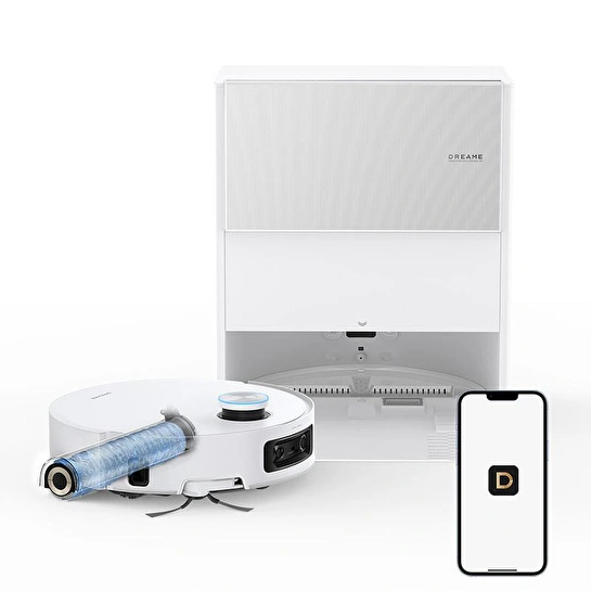 Dreame Aqua 10 Ultra Roller Robot Süpürge Beyaz, 30.000pa Emiş Gücü