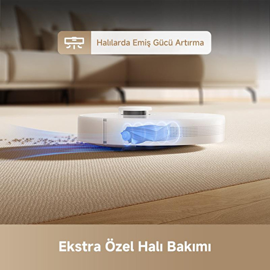 Dreame F10 Robot Süpürge Beyaz, 13.000pa Emiş Gücü