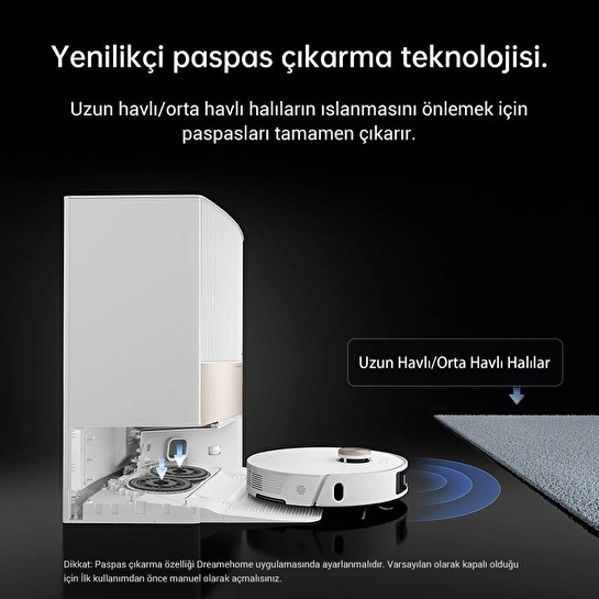 Dreame L20 Ultra Complete Robot Süpürge, Otomatik Paspas Çıkarma Ve Kaldırma, Yıkama Ve Kurutma, 7.000pa Emiş, Kendi Kendini Boşal
