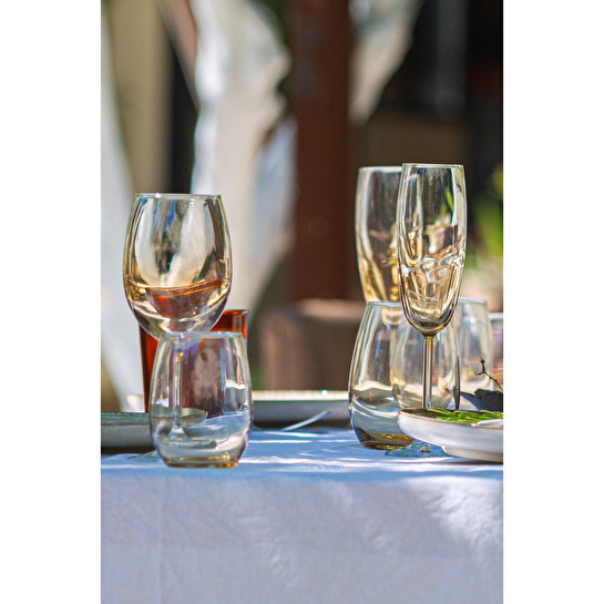 Rakle Larc 4'lü Kadeh Seti Amber 440 Cc