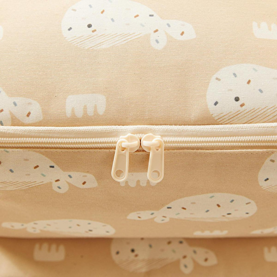 Ocean Home Textile 4'lü Çocuk Odası Sevimli Balina Hurç Set 2 Adet 30 X 22 X 18 / 2 Adet 52 X 28 X 21 Cm