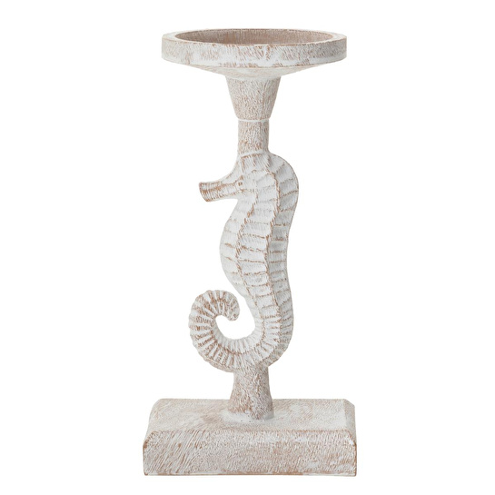 Mudo Home Seahorse Mumluk Beyaz 11x10x23 Cm