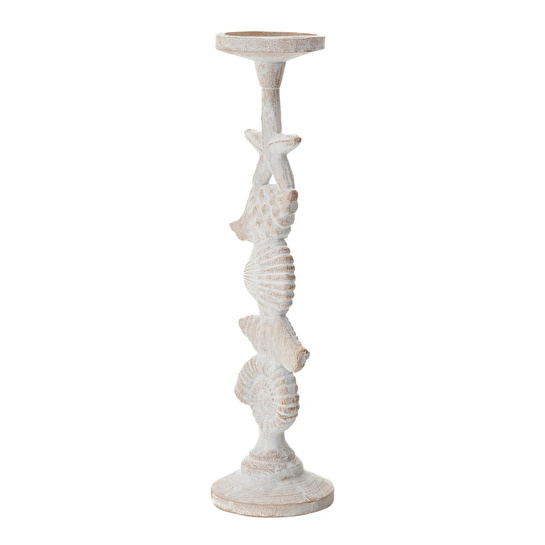 Mudo Home Sea World Mumluk Beyaz 11x11x42 Cm