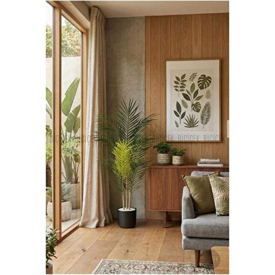 Biçiçek 110 Cm 3 Gövdeli Yapay Areka Ağacı
