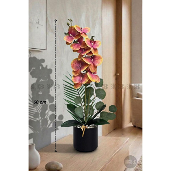 Biçiçek Yapay Phalaenopsis Orkide Buyuk Boy