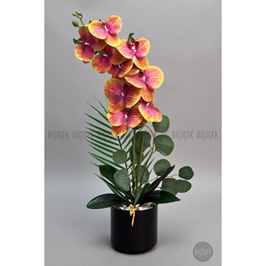 Biçiçek Yapay Phalaenopsis Orkide Buyuk Boy