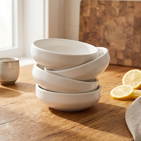 Bernardo Sade 10 Parça Kahvaltı Takımı Beyaz