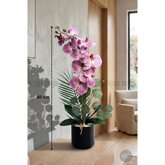 Biçiçek Yapay Phalaenopsis Orkide Buyuk Boy