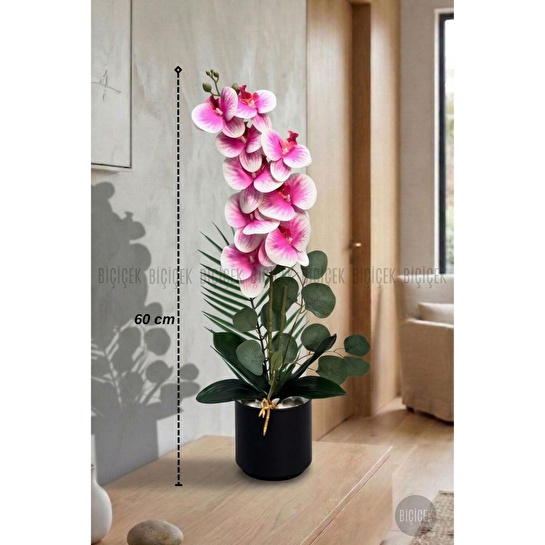 Biçiçek Yapay Phalaenopsis Orkide Buyuk Boy