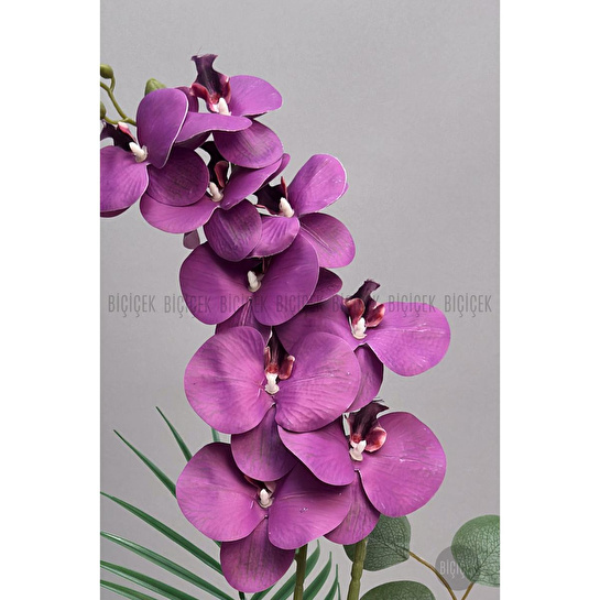 Biçiçek Yapay Phalaenopsis Orkide Buyuk Boy