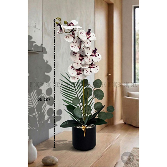 Biçiçek Yapay Phalaenopsis Orkide Buyuk Boy