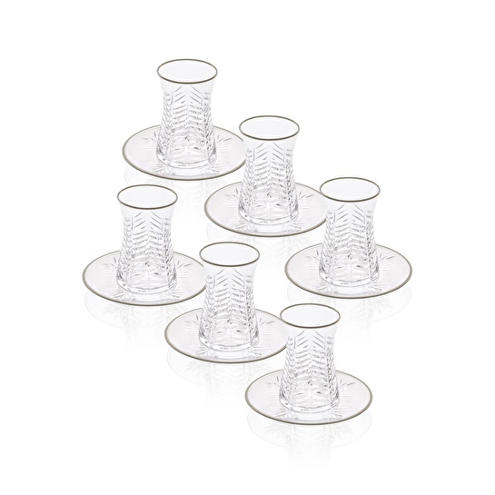 The Mia Wheat Çay Seti Gümüş 12 Parça