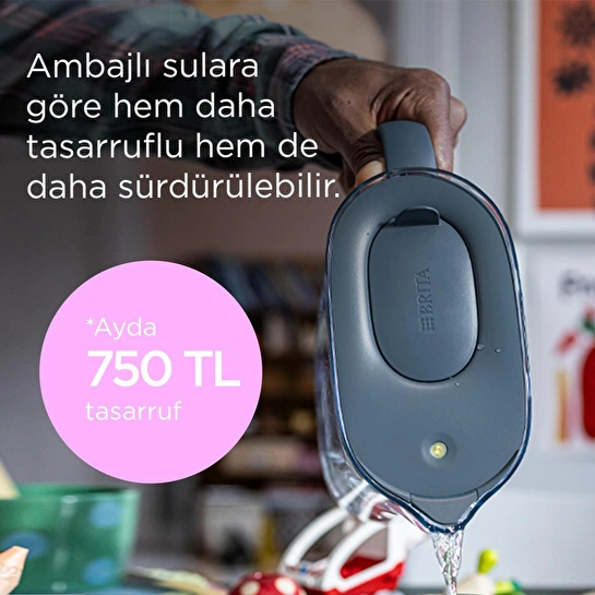 Brita Style Essential Xl 1 X Maxtra Pro Pure Performance Filtreli Su Arıtma Sürahisi – Kum Beji (3,6l)