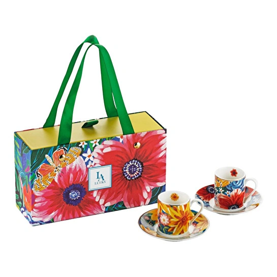 Lucky Art Vivelle Bone 2’lu Kahve Fincanı Seti 100 Ml