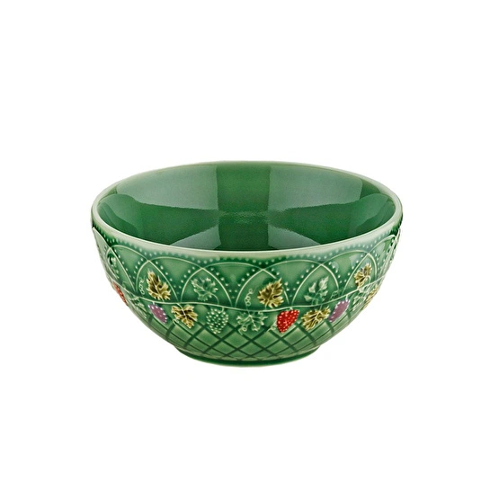 Lucky Art Vinea 4’lü Seramik Yeşil Kase Seti 15 Cm