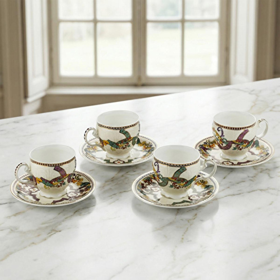 Lucky Art Velora Bone 4’lü Çay Fincanı Seti 175 Ml