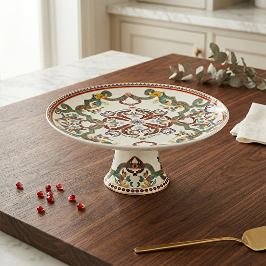 Lucky Art Velora Bone 27 Cm Ayaklı Kek Standı