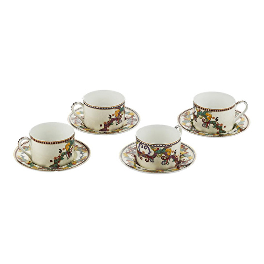 Lucky Art Velora Bone 4’lü Çay Fincanı Seti 180 Ml