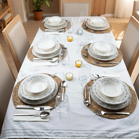 Bernardo Lotus 24 Parça Porselen Yemek Takımı