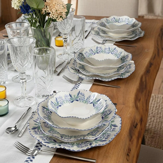 Bernardo Marlen 24 Parça Porselen Yemek Takımı