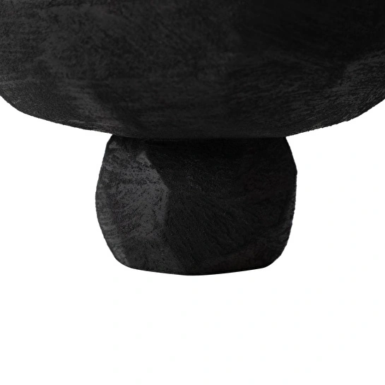 Mudo Home Black Stone Dekorati̇f Sunumluk 18x18x10 Cm