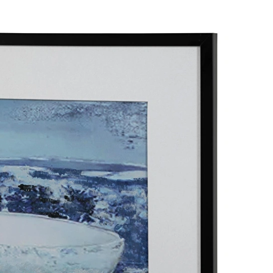 Mudo Home Blue Vessel Çerçeveli̇ Yağliboya Tablo 63x93 Cm