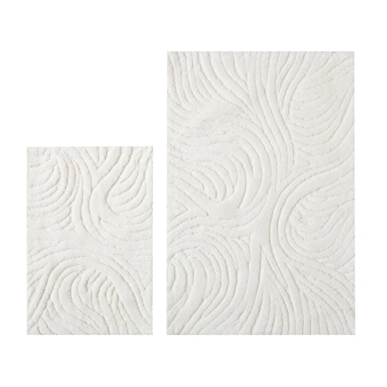 Mudo Home Louise 2'li̇ Banyo Paspas Seti̇ Ekru