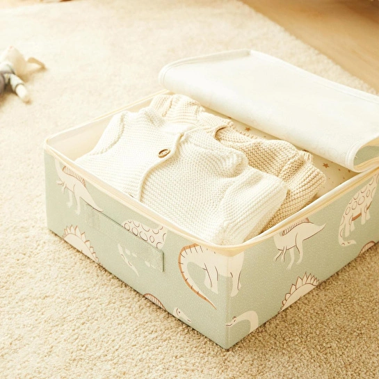 Ocean Home Textile 2'li Çocuk Odası Dinozor Destekli Kutu Hurç 31 X 38 X 12 Cm