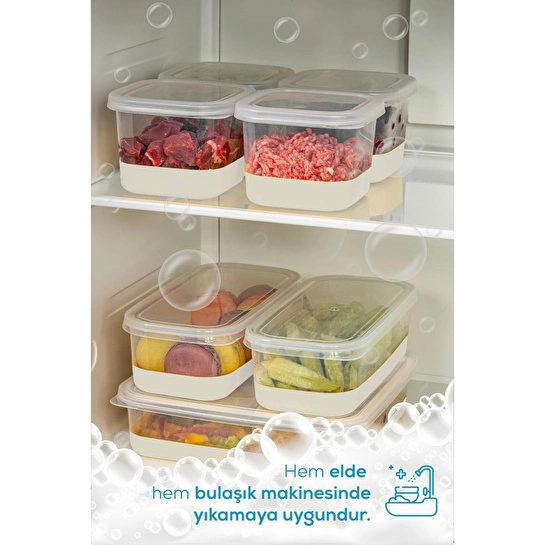 Vienev 4 Parça 550 Ml Yumuşak Tabanlı Derin Dondurucu - Difriz