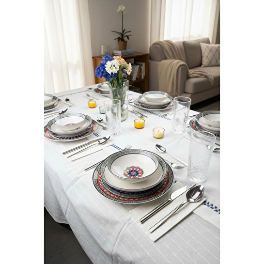 Bernardo İkonyum 24 Parça Porselen Yemek Takımı