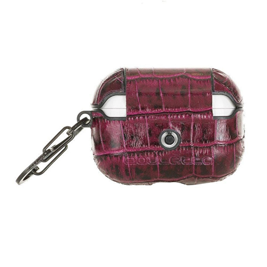 Bloominbag Aurel Hook Burgundy Hakiki Deri Airpods Pro Kılıfı – Airpods Pro 1 & 2 Uyumlu
